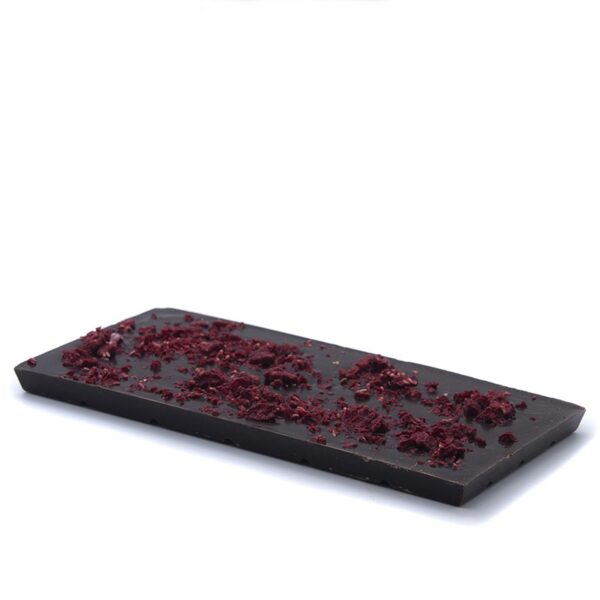 Tableta de chocolate con frambuesa